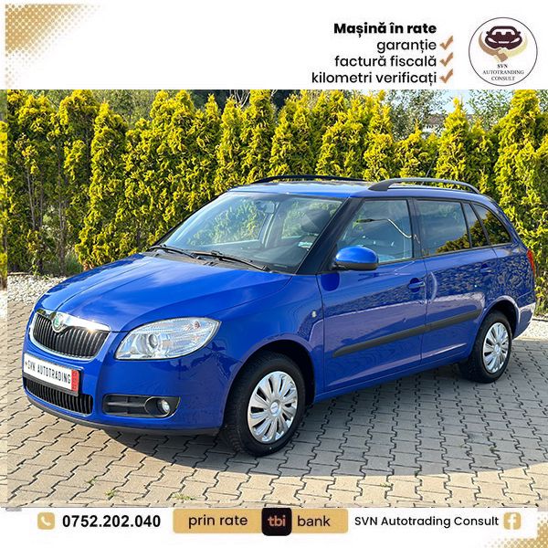 Skoda Fabia 1.4 Benzină 2010 - 90 CP, 191.000 km - Garanție 12 luni