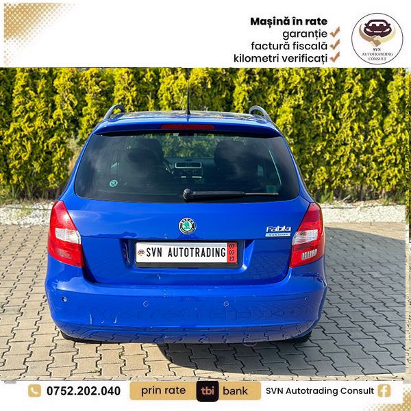 Skoda Fabia 1.4 Benzină 2010 - 90 CP, 191.000 km - Garanție 12 luni