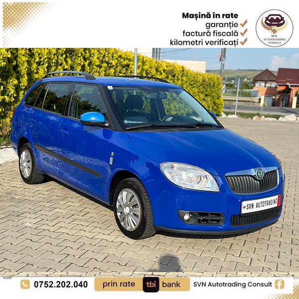 Skoda Fabia 1.4 Benzină 2010 - 90 CP, 191.000 km - Garanție 12 luni